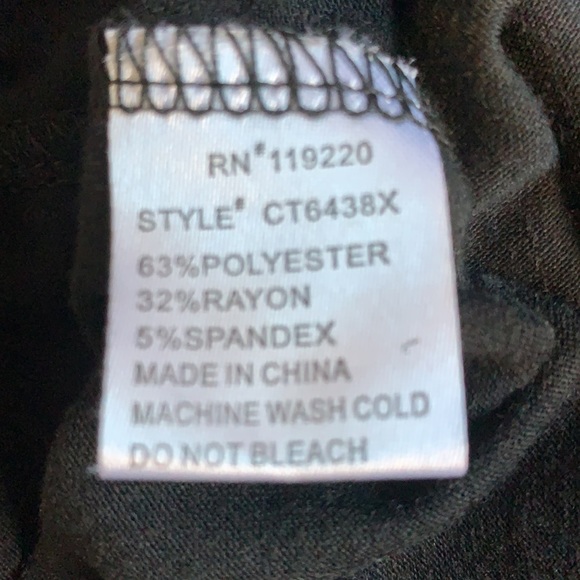 Ashley Blue Womens Top Collar Long Sleeve Gold Grommet Collar plus size XL - Picture 7 of 7